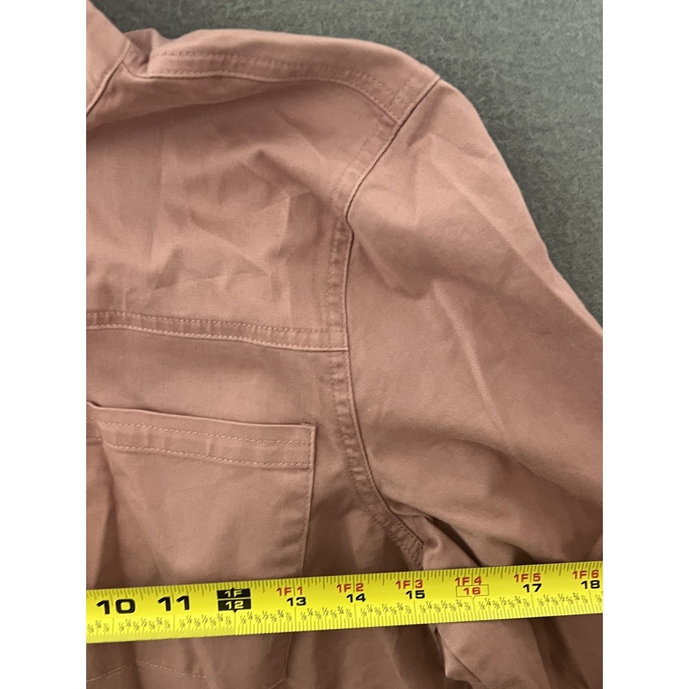 Maurices Women's Small Dusty Rose Utility Jacket Full Button Stand Collar NWT - Picture 5 of 8